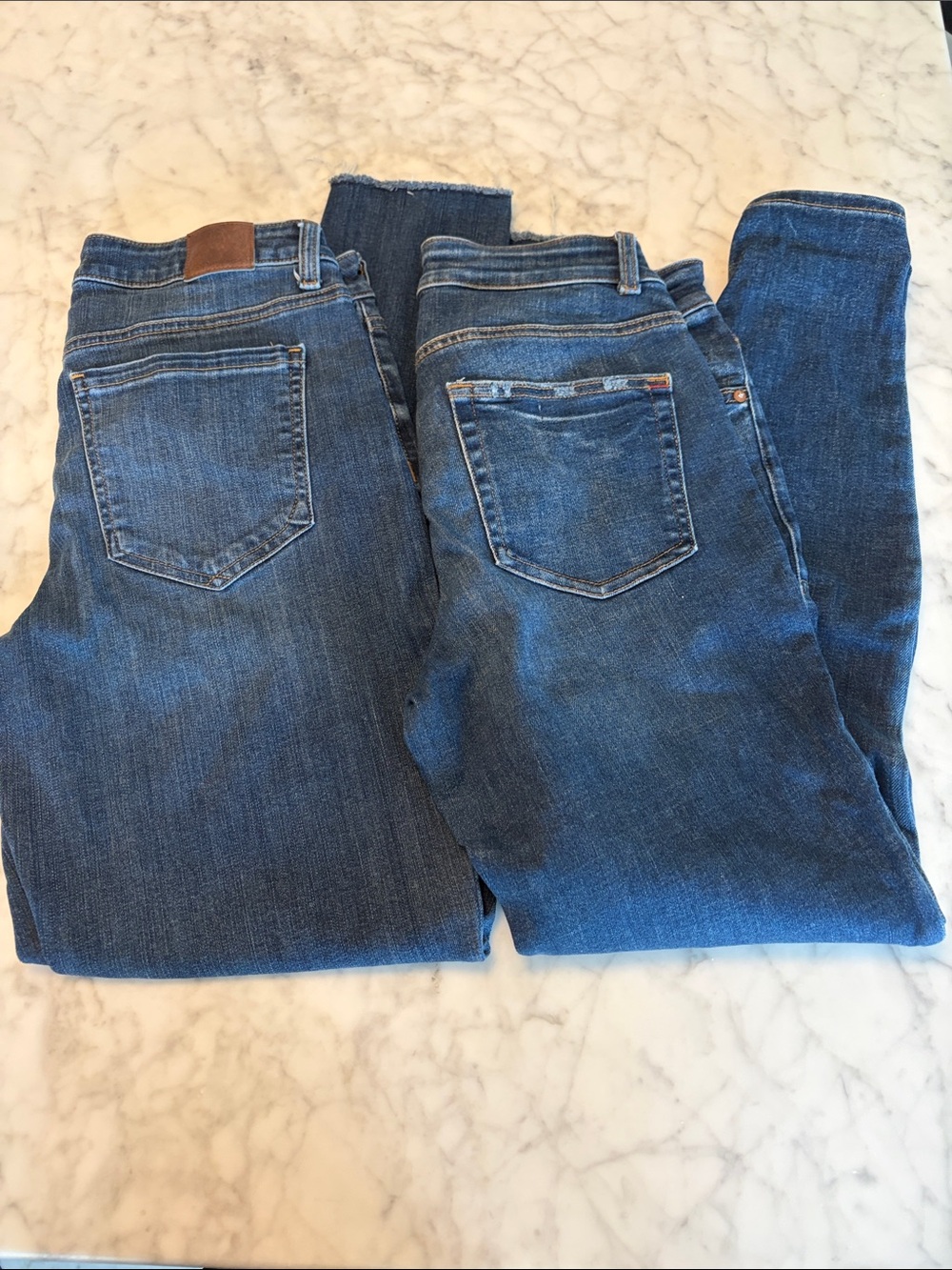 Maurices Dark Blue Button Fly Skinny Jeans Duo Size 6/8